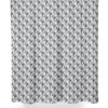 Modern grey lattice work pattern shower curtain