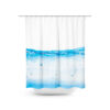 water level graphic shower curtain