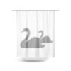 swan shadows shower curtain