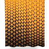 Gold and Black Geometric Pattern Shower Curtain