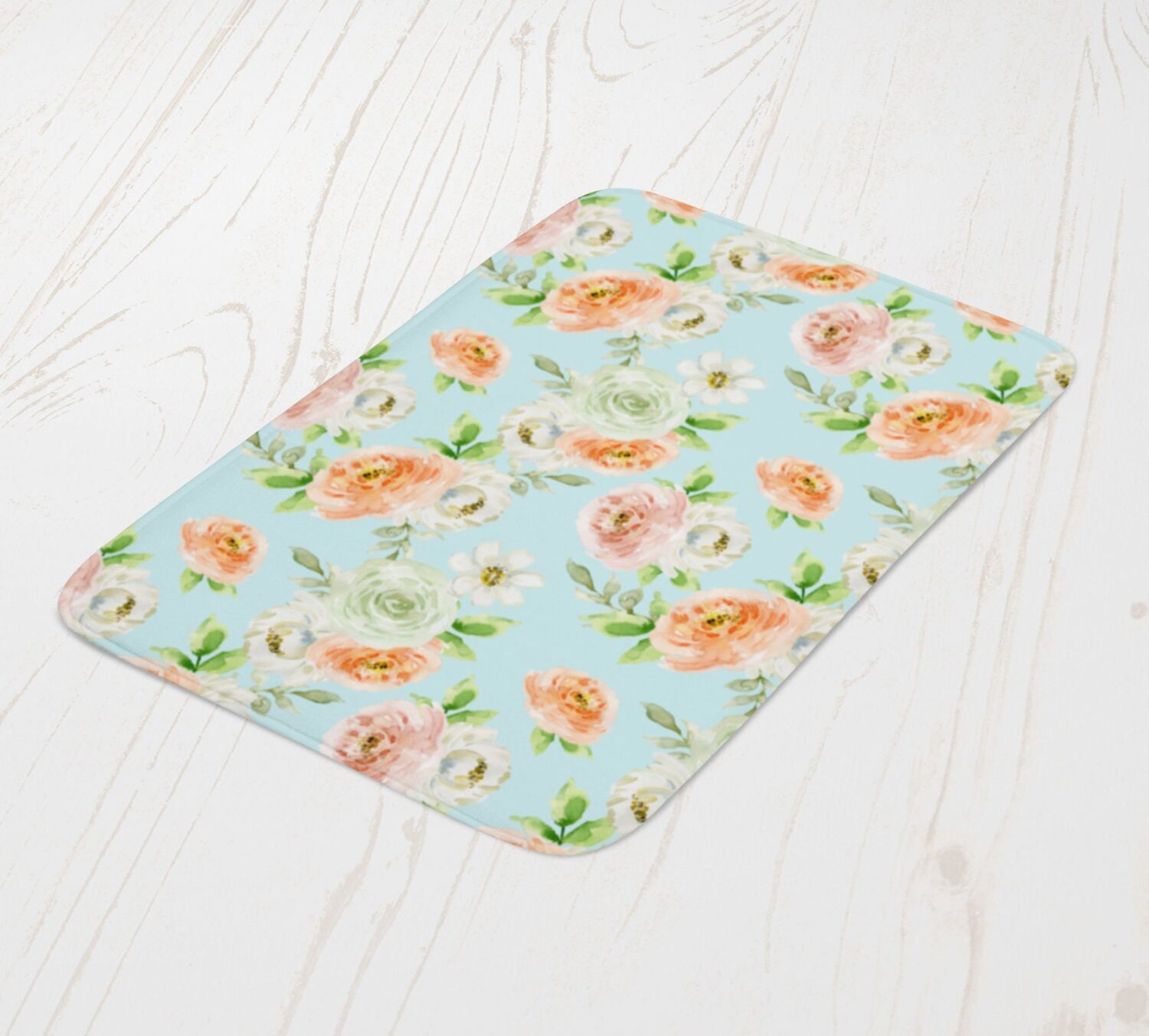 Camellias Floral Bath Mat